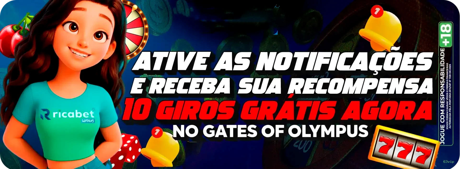 Imagem promocional do cadastro da 63vip