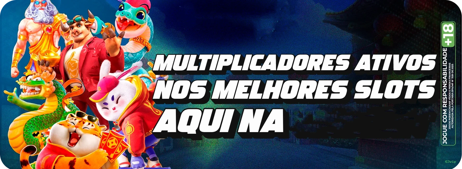 Imagem promocional do programa VIP da 63vip